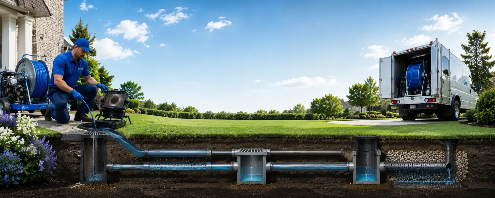 Outdoor drain cleaning information for Milan, KS
